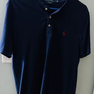 Ralph Lauren Men's Dark Blue Polo Shirt